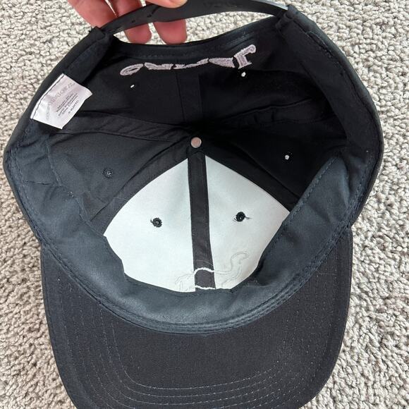 VINTAGE Camel Cigarettes Hat Mens OS Black White Joe Camel Snapback Cap 90s - Picture 8 of 10